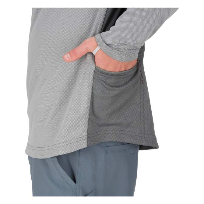 Simms SolarFlex Sport Hoody, Granite