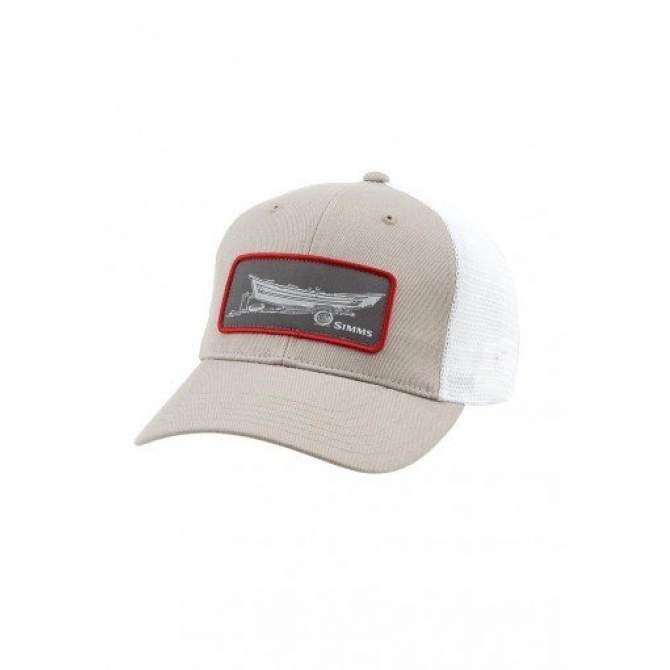 SIMMS High Crown Patch Trucker, Drift Cork