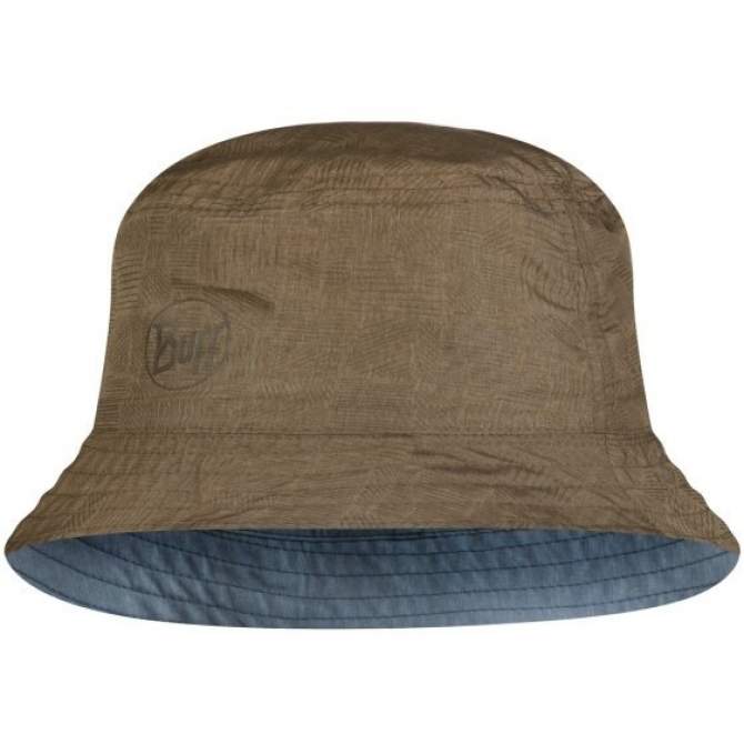 Buff Travel Bucket Hat, Zadok Blue-Olive