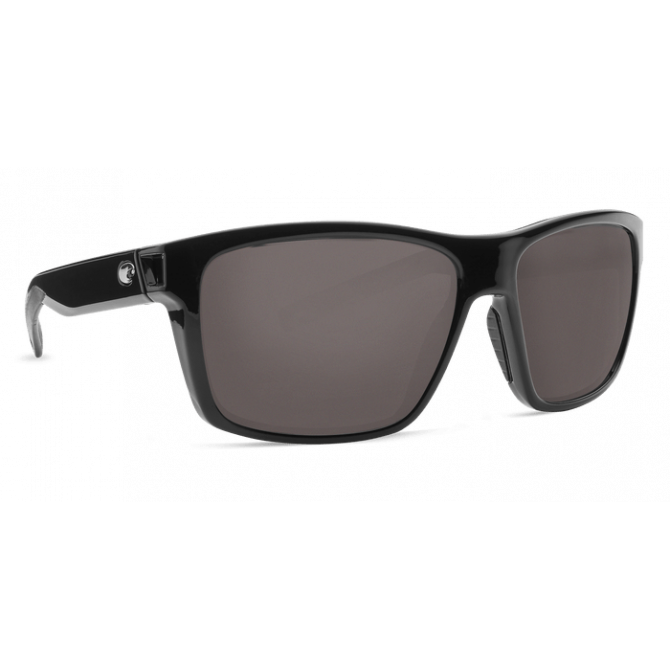 Costa Slack Tide, Gray 580P, Shiny Black Frame