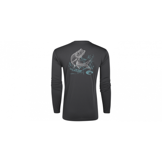 Costa TECHNICAL TARPON LS SHIRT, Gray