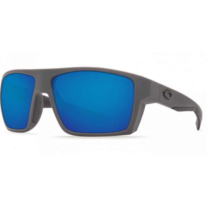 Costa Bloke, Blue Mirror 580P, Matte Gray+Matte Black Frame