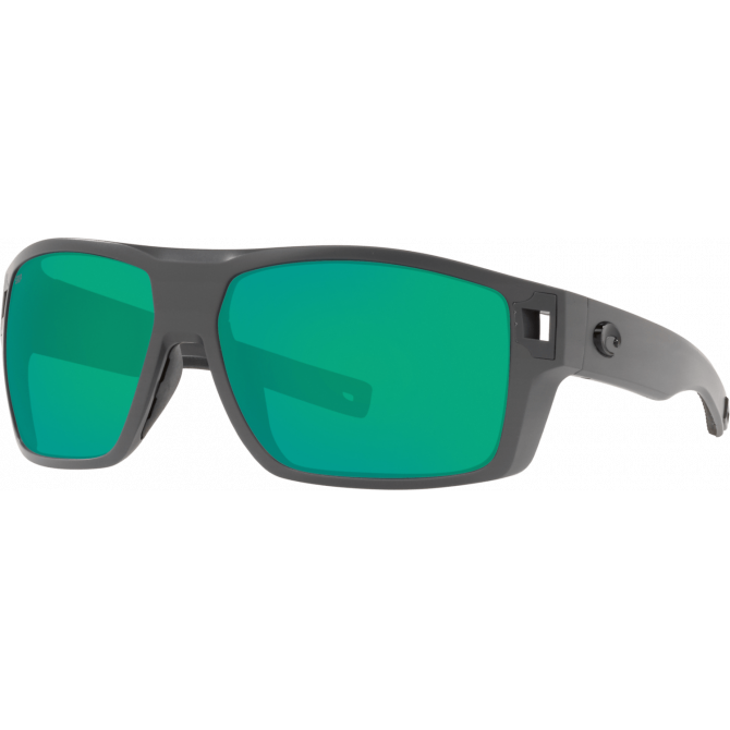 Costa Diego, Green Mirror 580P, Matte Gray Frame