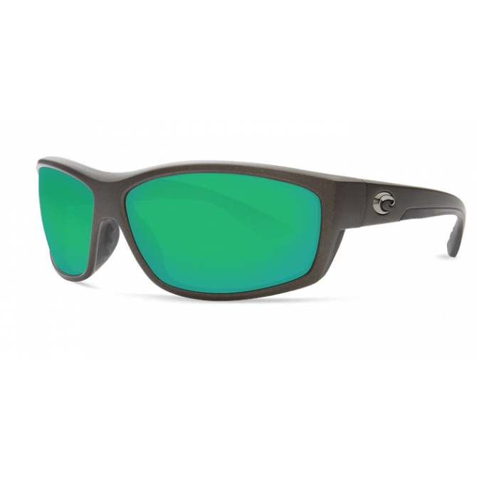 Costa Saltbreak Green Mirror 580P, Steel Gray Metallic Frame
