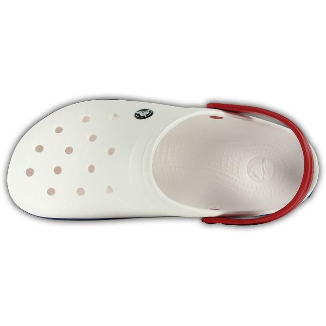 CROCS Crocband White-Blue Jean