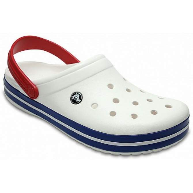 CROCS Crocband White-Blue Jean