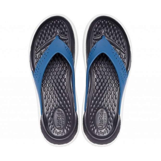 CROCS LiteRide Flip Vivid Blue-Almost White