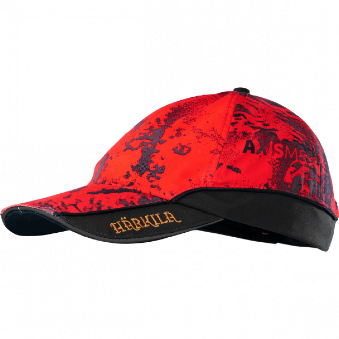 Harkila Lynx Safety Light Cap, AXIS MSP® Red Blaze-Shadow Brown