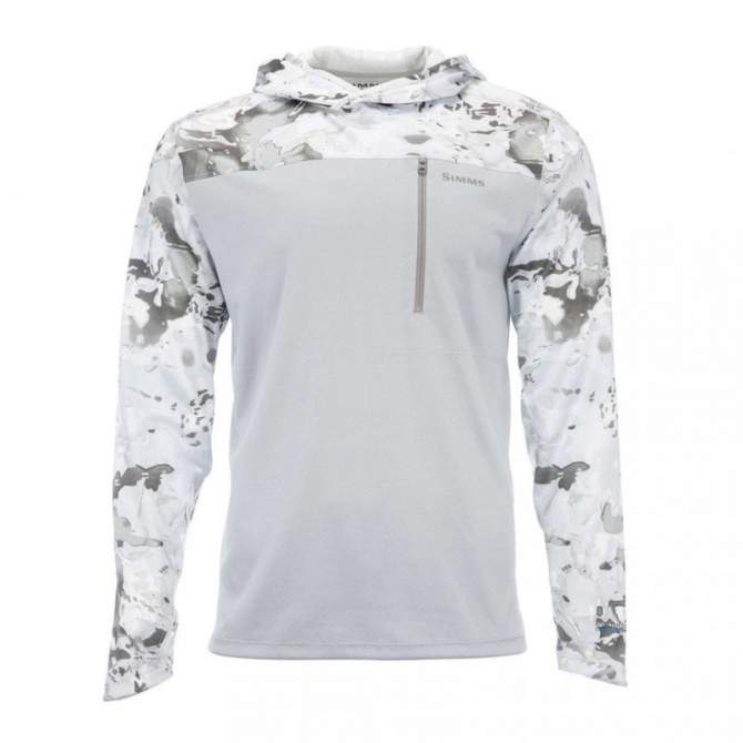 Simms SolarFlex UltraCool Hoody, Cloud Camo Grey