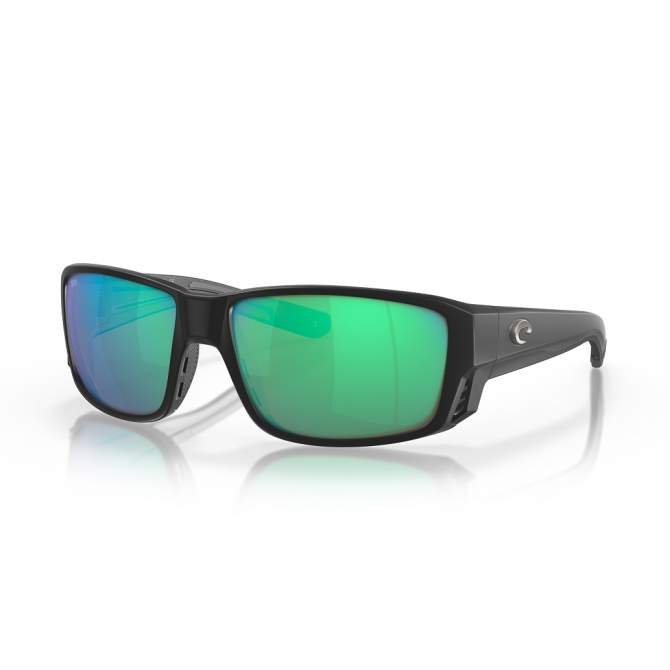 Costa Tuna Alley Pro Green Mirror 580G, Matte Black