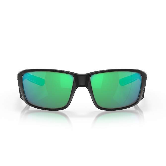 Costa Tuna Alley Pro Green Mirror 580G, Matte Black