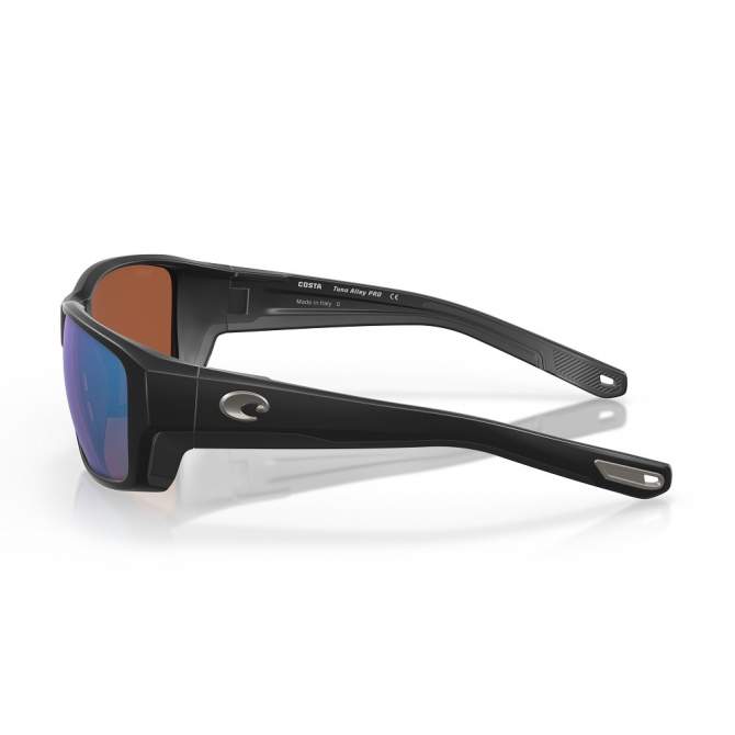 Costa Tuna Alley Pro Green Mirror 580G, Matte Black