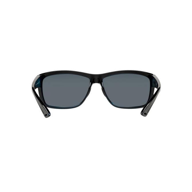 Costa Mag Bay Blue Mirror 580P, Shiny Black
