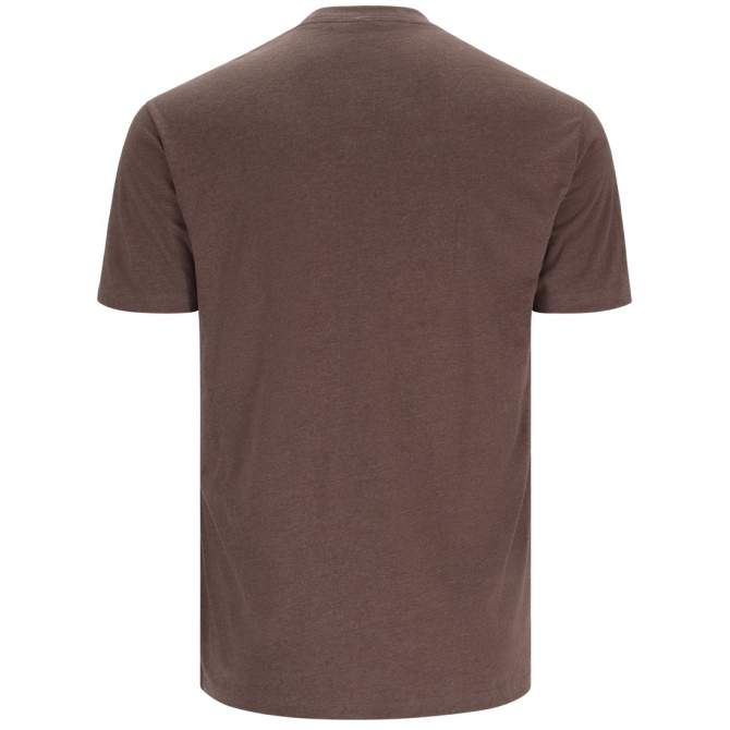 Simms Wood Trout Fill T-Shirt, Brown Heather