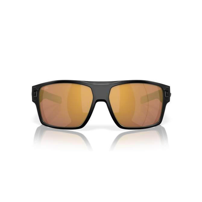 Costa Diego Gold Mirror 580G, Matte Black Frame