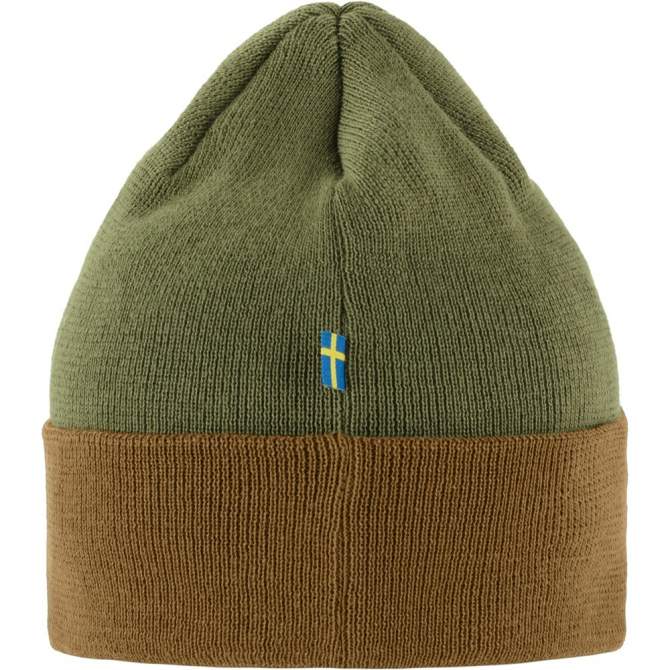 Fjallraven Vardag Classic Beanie, Buckwheat Brown-Laurel Green
