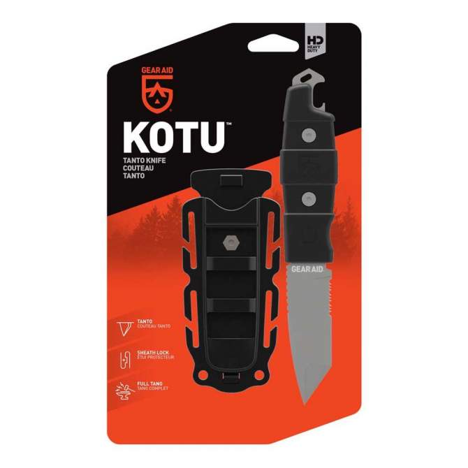 GEAR AID Kotu Tanto Point Knife, Black