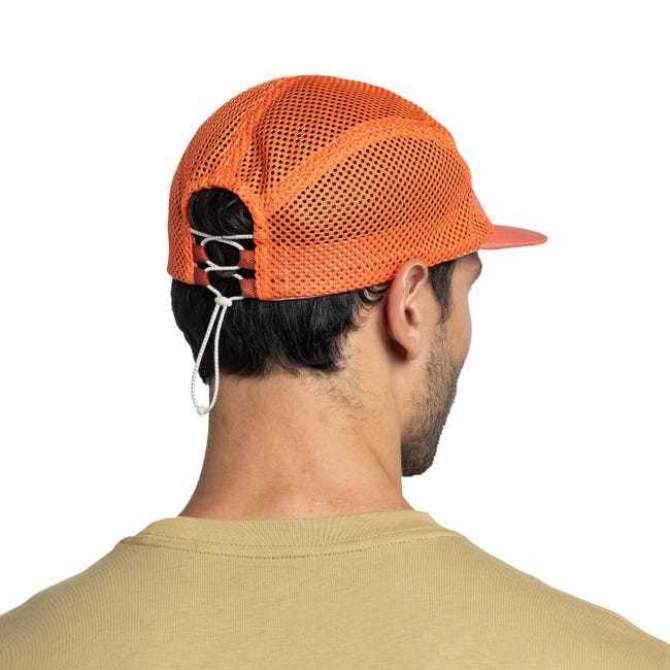 Buff 5 Panel Air Cap, Saret Poppy Red