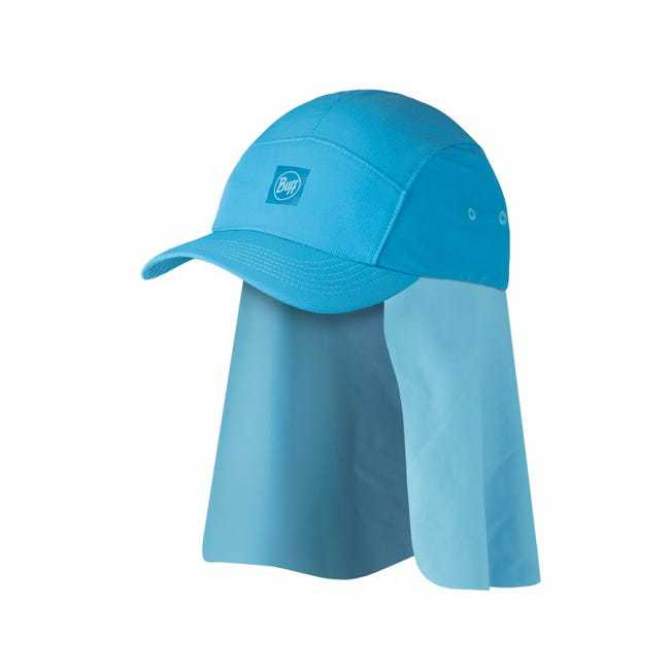 Buff Desert Cap, Solid Azure