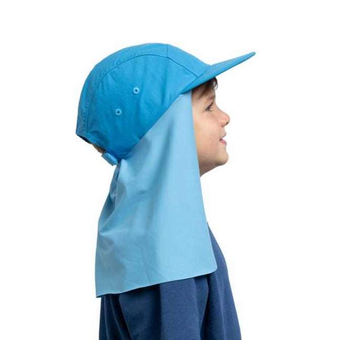 Buff Desert Cap, Solid Azure
