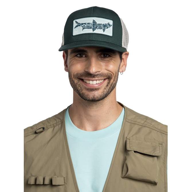 Buff Explore Trucker Cap, Salty Green
