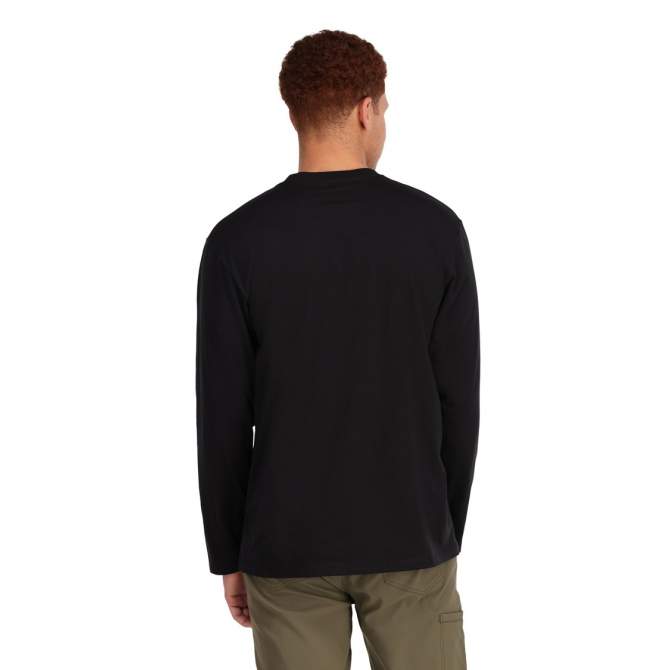 Simms Logo LS Shirt, Black