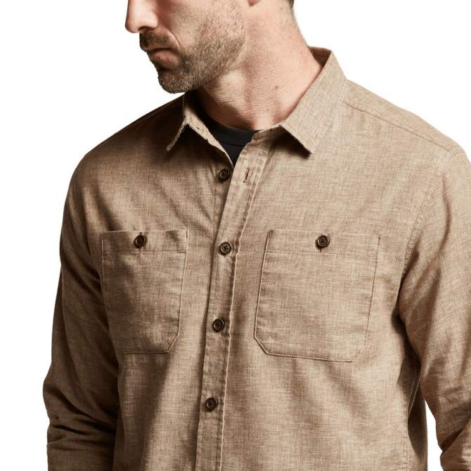 Sitka Ambary LS Shirt, Coyote Heather