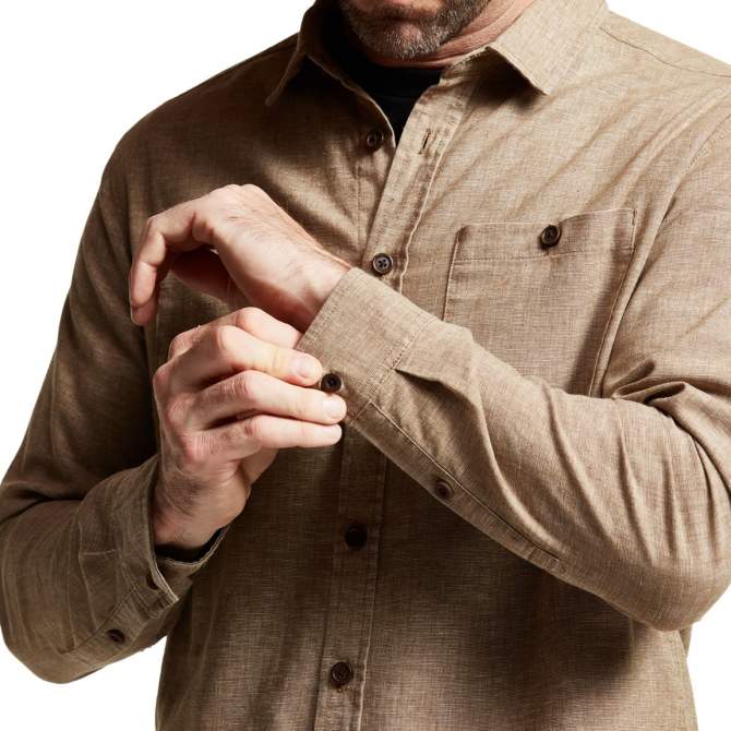 Sitka Ambary LS Shirt, Coyote Heather