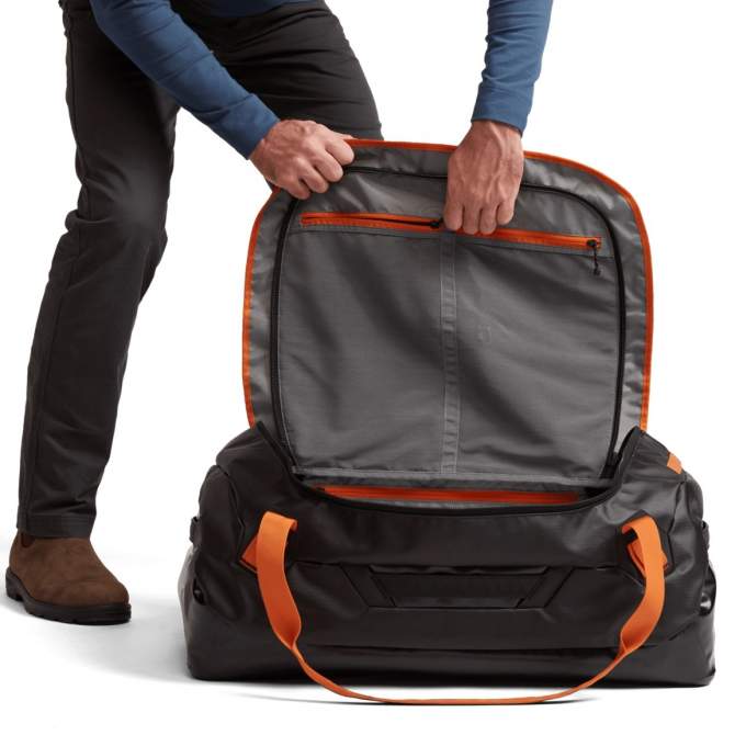 Sitka Drifter Dufflie 75, Black Orange