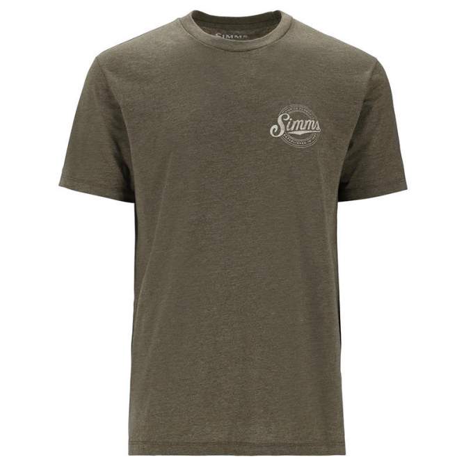 Simms Circle Lockup T-Shirt, Military Heather