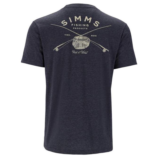 Simms Classic Tackle T-Shirt, Navy Heather