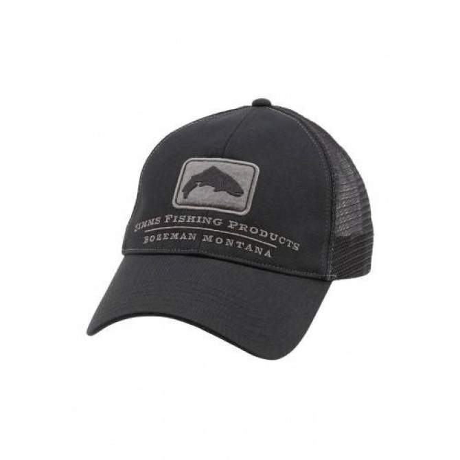 Кепка Simms Trout Trucker Cap, Black-Grey