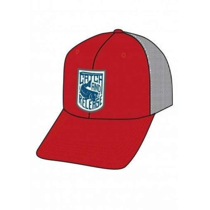 SIMMS Patch Trucker Cap, Scarlet