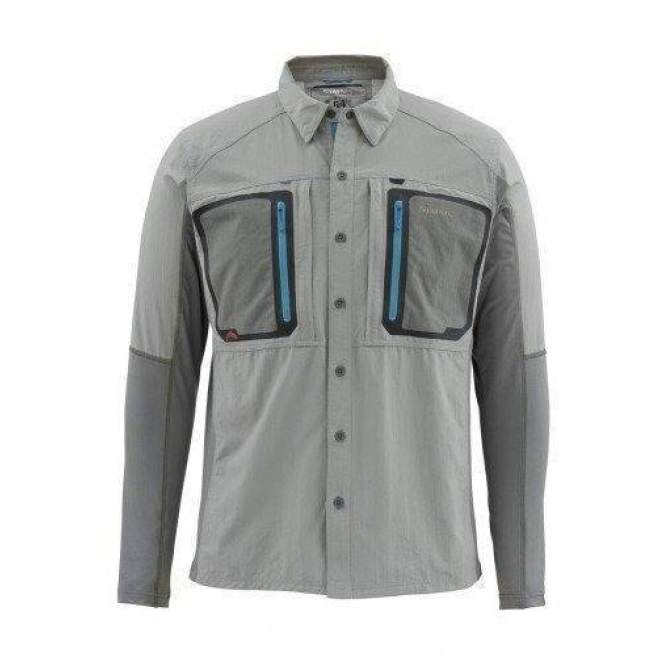 Рубашка Simms Taimen TriComp LS Shirt, Smoke