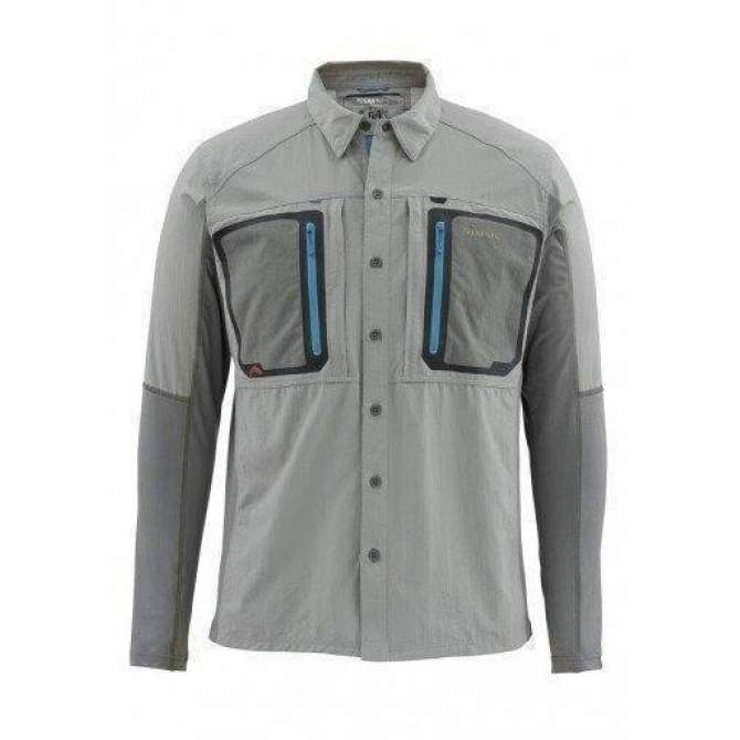 Рубашка Simms Taimen TriComp LS Shirt, Smoke