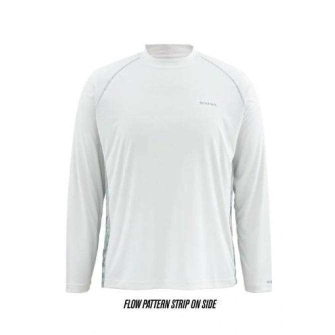 Футболка Simms Solarflex LS Crewneck Print, Flow Camo