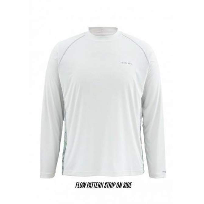 Футболка Simms Solarflex LS Crewneck Print, Flow Camo