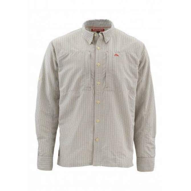 Simms Bugstopper Shirt, Dark Slate Plaid