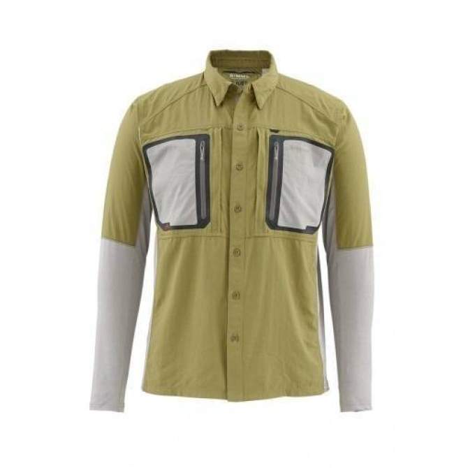 Рубашка Simms Taimen TriComp LS Shirt, Army Green