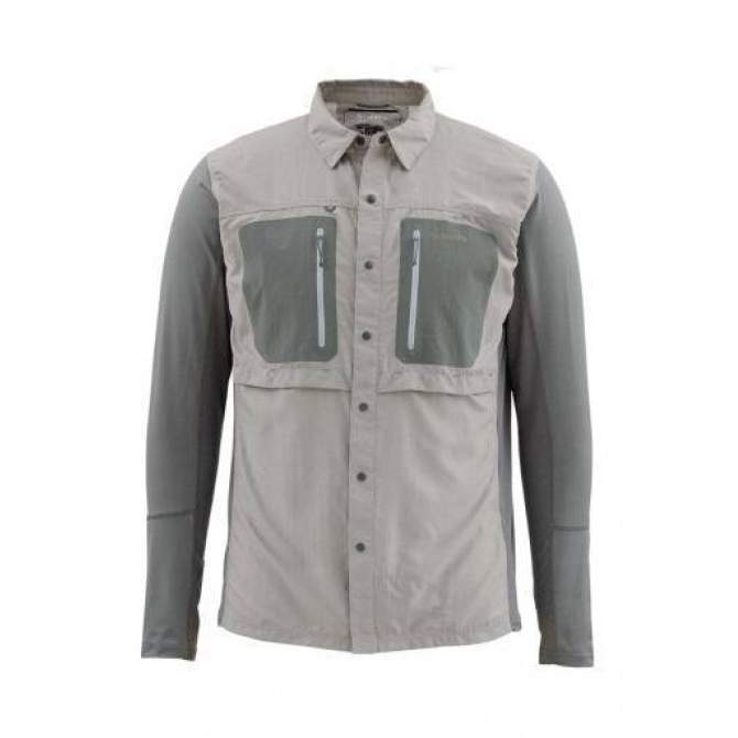Рубашка Simms GT TriComp LS Shirt, Platinum