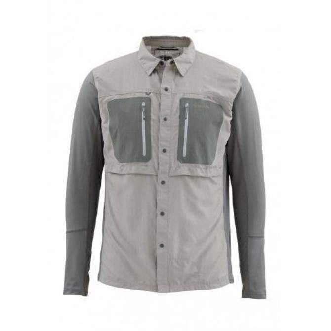 Рубашка Simms GT TriComp LS Shirt, Platinum