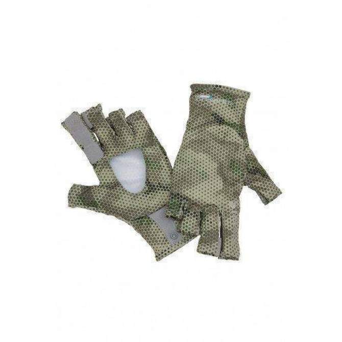 Перчатки Simms Solarflex Sunglove, Hex Camo Loden