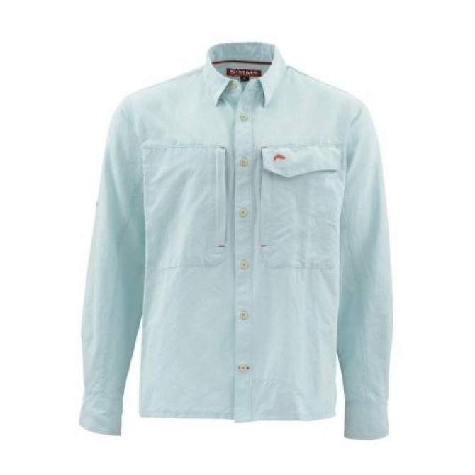 Рубашка Simms Guide LS Shirt, Light Teal