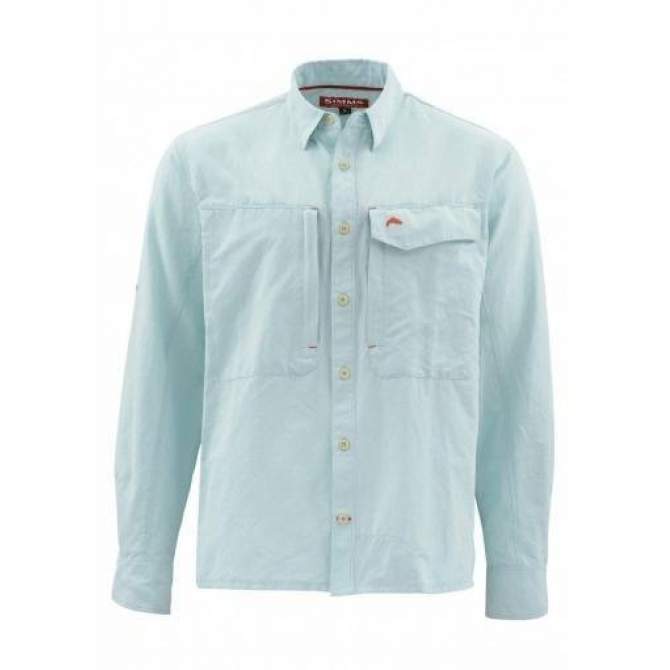 Рубашка Simms Guide LS Shirt, Light Teal