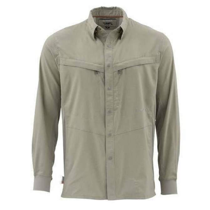 Рубашка Simms Intruder BiComp LS Shirt, Dark Khaki