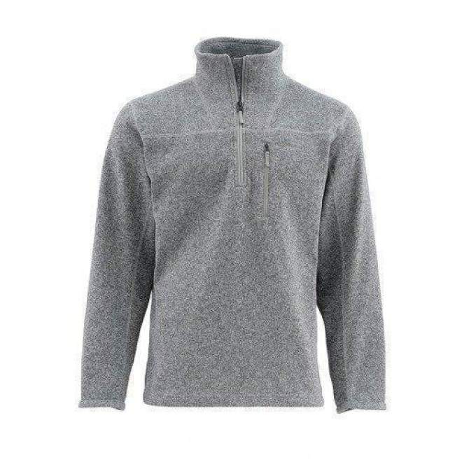 Пуловер Simms Rivershed Sweater Quarter Zip, Smoke