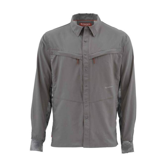 Рубашка Simms Intruder BiComp LS Shirt, Pewter
