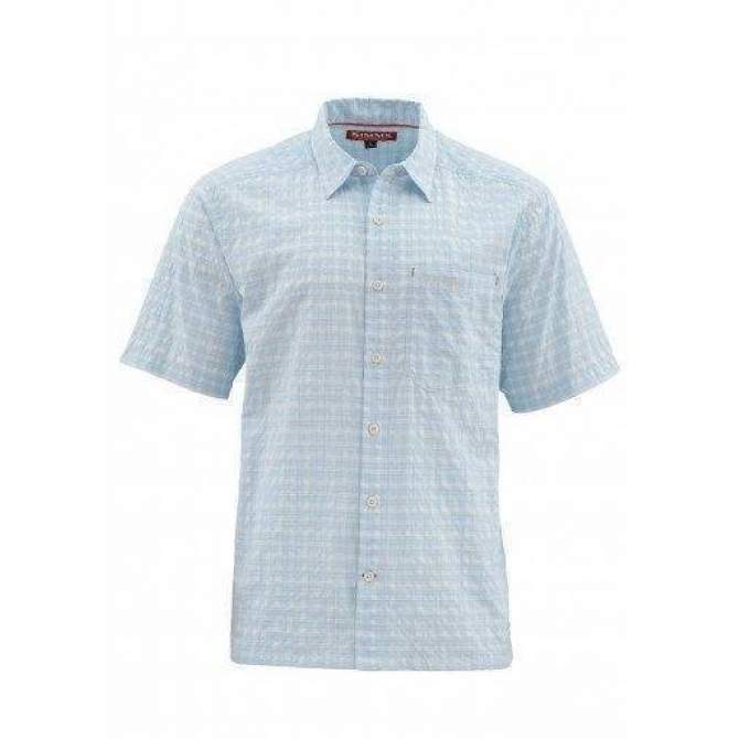 Рубашка Simms Morada SS Shirt, Light Blue Plaid