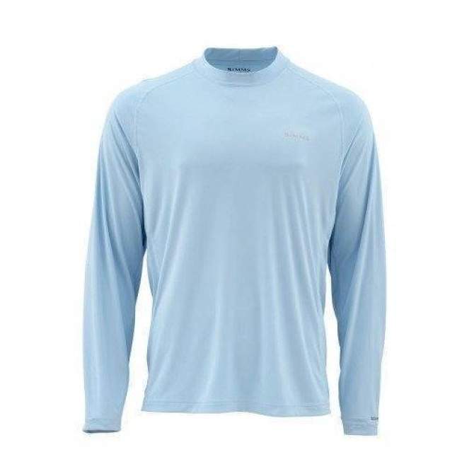 Футболка Simms Solarflex LS Crewneck Solid, Light Blue