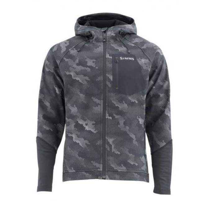 Simms Katafront Hoody, Hex Camo Carbon